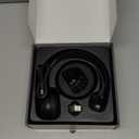 Bluetooth Headset, Wireless Headphone with AI Noise-Canceling Microphone On Ear Wireless Headset with USB Dongle for Computer Office (Black)