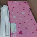 Teamson Kids Vanity Set for Girls with LED Lights, Tri-Fold Mirror, Stool & Drawer, Pretend Makeup Table for Toddlers, Heart Design, Wooden White Pink Princess Play Furniture, Ages 3+