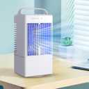 Portable Air Conditioners for Camping and Bedroom, Compact AC Fan with Quiet Cooling, USB Rechargeable Mini Air Cooler for Tent, Travel, and Car (SN.01)