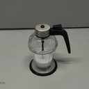 Honey Dispenser No Drip Glass With Stand Maple Syrup Dispenser Glass 6.8 Oz Honey Jar Honey Pot Apply to Olive Oil Syrup Sauce For Kitchen Coffee Bar Upgraded.