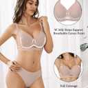 Avidlove Seamless Bras for Women Wireless Push Up Bra Comfort Full Coverage Bralette Supportive No Underwire T-Shirt Bra (Large, Pink)