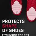 FORCEFIELD Shoe Crease Preventer - Foam Crease Protector for Shoes & Boots - Fits Inside Toe Box, Prevents Creasing - Adhesive Strips for Secure Fit - Fits Kids Size 4-7, Womens 5-12, Mens 8+ (Medium)