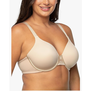 Vanity Fair Women's Full Figure Beauty Back Smoothing Bra, 4 Way Stretch Fabric, Lightly Lined Cups up to H, Size 40C