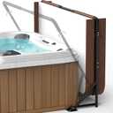Upgraded Spa Cover Lifter Hot Tub Cover Lifter Under Mount Adjustable Height and Width Hot Tub Lid Lifter Removal System Fit for Most Spa Hot Tub