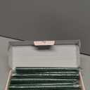 10 Inch Hunter-Green Taper Candles, 10 Pack Unscented Candlesticks for Christmas Spring Dinner Wedding and Home Decoration, Smokeless and Dripless Emergency Candles