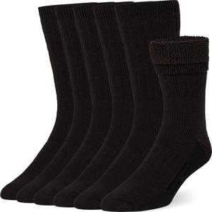COZIA Merino Wool Socks for Men & Women Casual Warm Winter Cozy Thermal Socks (Medium-Large, E38-coffee (3 Pairs))