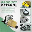 36050678 Electric Servo Power Steering Pump, Compatible with 2004-2013 Volvo C30, C70 II, S40 II, V50 - Replace for 36000116, 36000772, 36000801, 36001485 Steering Fuel Pump