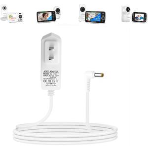 20ft/6m Charger Replacement for Hellobaby HB66, HB50, HB6550, HB30 Baby Camera Monitor K05S050100U, 5V Replacement Power Cord,Long Charging Cable Power Cord,DC Round Barrel Plug