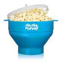 The Original Proper Popper Microwave Popcorn Popper, Silicone Popcorn Maker, Collapsible Bowl BPA Free & Dishwasher Safe - (Turquoise)