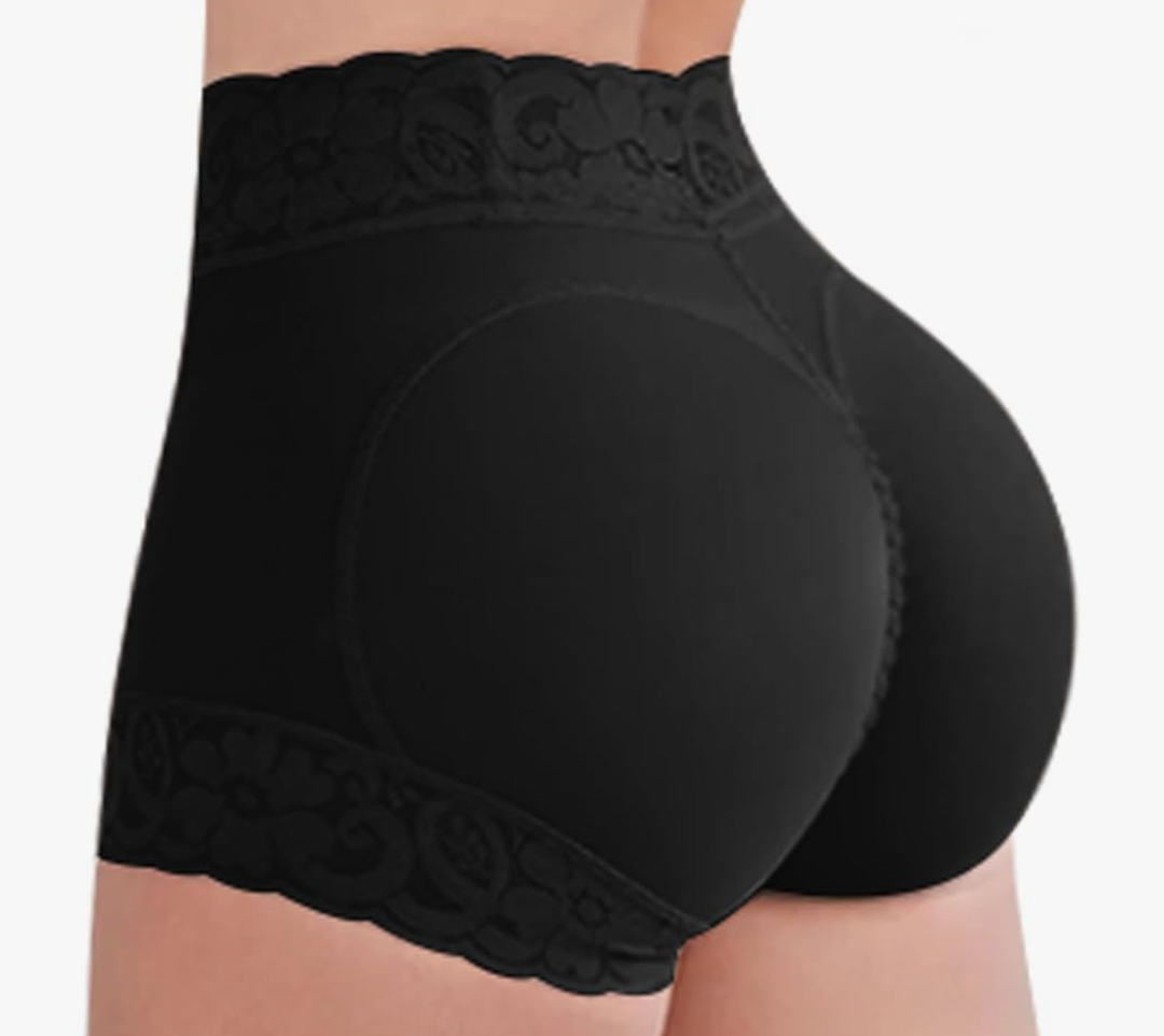Womens Shapewear Control Panties Butt Lifter Boyshort Lace Panties Underwear,XL