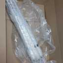 6 Pcs Frosted White Rain Umbrella Love Is in the Air Translucent Wedding Windproof Cute Umbrella with J Hook Handle for Bride Groom Wedding Party Prom Bridal Shower Gift Decor