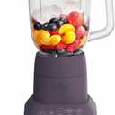 bella 10 Speed Countertop Blender, Juicer & Smoothie Maker, Fits-anywhere Kitchenware, Slim Flip & Store Design, Dishwasher Safe 48oz Capacity Pitcher & Lid, Stainless Steel Blade, 450 Watt, Plum (6 Cup)