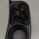 Swanoo Universal Stroller Snack Tray | Compatible With Nuna Mockingbird Bugaboo Uppababy | Stroller Bumper Bar Tray Attachment with Cup Holder | Baby Toddler Disneyland Essentials Stroller Accessories (Dark Grey)