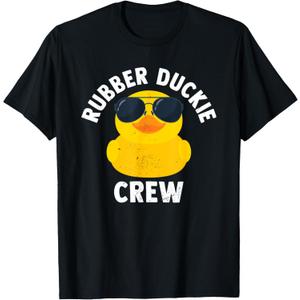 Rubber Duckie Crew Funny Rubber Duck T-Shirt, S