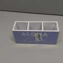 SNNDER Blue Aloha Coastal Cowgirl Pen Holder for Desk, Western Preppy Beach Wooden Box Sign Desk Decor for Home Girls Room Tabletop Shelf Decoration, Country Girl Gifts Pencil Organizer, Cowgirl Gifts