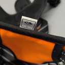 PHOEPET Reflective Dog Harness Large Breed Adjustable No Pull Vest with with Handle 2 Metal Rings 3 Buckles [Easy to Put on & Take Off](L, Orange)