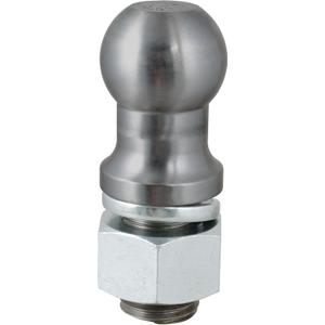 CURT 40089 Raw Steel Trailer Hitch Ball, 30,000 lbs., 3-Inch Diameter Tow Ball with 2-Inch x 3-1/4-Inch Shank