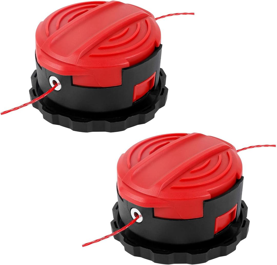 CMZST260H Replacement String Trimmer Spool Head 0.080" 20Ft Compatible with Crafts-Man CMCST920 CMCST960 CMCST960E1 Type 1, CMCST920M1, Weed-Wacker Series Cordless String Trimmer (2 Pack Red)