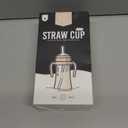 GROSMIMI Spill Proof no Spill Magic Sippy Cup with Straw with Handle for Baby and Toddlers, Customizable, PPSU, BPA Free 10 oz (Peach)