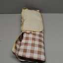 Outdoor Picnic Blankets Waterproof Foldable Sandproof, Extra Large Gingham Cute Picnic Mat Washable Portable for Park Beach Camping Courtyard (Coffee, 80"80")