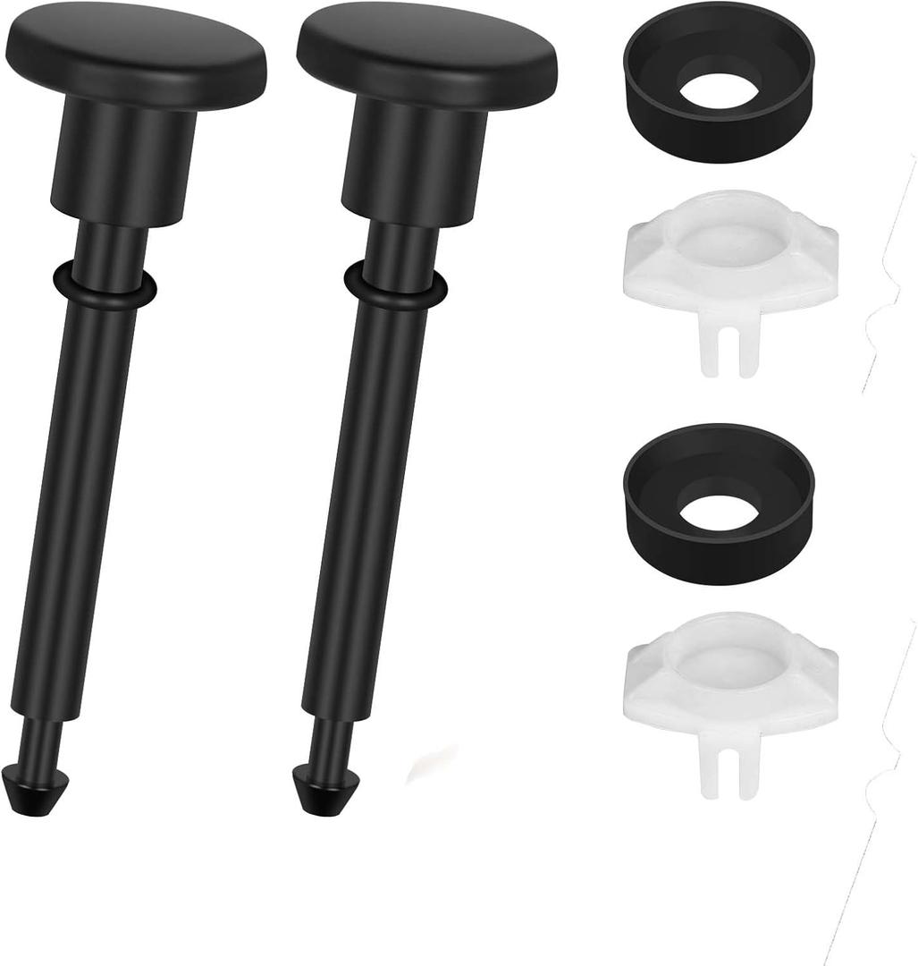 2 Set Tub Spout Diverter Repair Kit, Bathroom Shower Bathtub Leaky Faucet Repair Replacement Parts, Includes 2 Diverter Valve Stems, 2 Gates Seals and 2 Cup (Matte Black)