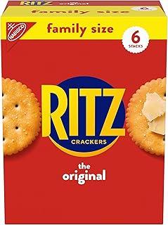 RITZ Original Crackers, Snacks for Kids and Adults, Lunch Snacks, Family Size, 20.5 oz Pack of 3,  BB: 27 MAR 2026