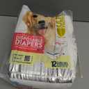 Paw Inspired Disposable Dog Diapers | Female Dog Diapers Ultra Protection | Diapers for Dogs in Heat, Excitable Urination, or Incontinence (12&144 Count) (X-Large (12 Count))