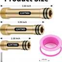 1247984 1247985 1247986 Elbow Extender Supply Adapter, for Shower Drop Elbow Mounting to Wall, Compatible With Kohler K-98350 Awaken Wall Supply Elbow