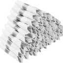 Goodluck 50 Pack Pre Rolled Silver Plastic Silverware, Wrapped Plastic Cutlery Set with Napkin Include 50 Forks, 50 Knives, 50 Spoons and 50 Napkins, Fancy Disposable Silverware for Party, Wedding