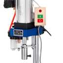 Vevor Pneumatic Punch Press Machine 440LB/200KG Pressure, Desktop Punching Press Machine 110V AC,Cylinder Stroke Pneumatic Press 0.4-0.7 Mpa Operation Pressure 