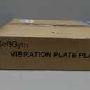 SoftGym Vibration Plate Exercise Machine for Lymphatic Drainage,Power Vibrate Stand Shake Board 450 Lbs Capacity Whole Body Workout Waver with Fitness Resistance Bands Weight Loss Gifts for Women Men