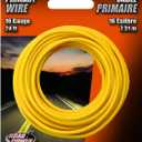 Southwire Outdoor Extension Cord, 50 Ft, 12 gauge 3 prong, Heavy Duty, SJTW Cord, Yellow, 2588 (24')