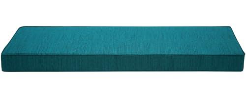 AONETOZ Outdoor Bench Cushion,Olefin Fabric Bench pad for Outdoor Furniture with Removable Cover,Rain-Proof and Fade Resistant for Garden Settee Porch Pads with Ties,42 x 18/48 x 18/59 x 18inch