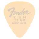 Fender Dura-Tone Delrin Guitar Picks 351 Shape, Olympic White, 0.71mm, 12-Pack
