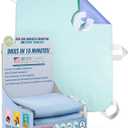 Beck's Classic Transfer Board Bed Pad with Handles- Heavy Absorbency Washable, Waterproof, Reusable Pad for Elderly, Bedridden, Transfer, Repositioning, Incontinence, & Mattress Protection (2 Pack - 34x36)