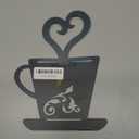 Turquoise Rusty Metal Coffee Cup Wall, Kitchen, Restaurant, Coffee Shop Decor!