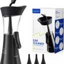 Upgraded Manual Ear Wax Removal Kit, 2-in-1 Water Tank Ear Irrigation Flushing System - Ergonomic Effort-Saving Button, One-Hand Operation, Soft Silicone Tips, Safe & Comfortable for Home Use