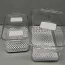 SANNO Vegetable Fruit Containers Fridge Containers,Freezer Produce Saver Refrigerator Organizer Bins Vegetable Fruit Storage Containers, Refrigerator Storage Containers