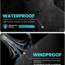 WULFUL Men's Winter Coats Waterproof Ski Jacket Warm Windproof Winter Windbreaker Jackets for Men with Hood (Black)