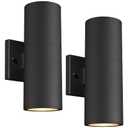 Ken & Ricky Outdoor Wall Sconce Lights, Black Exterior Lighting Fixtures, Outside Porch Lights Outdoor Wall Light Fixtures for House Garage Front Door Patio - 1Pack