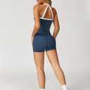 QBGJTD Two Piece Workout Sets For Women Tank Top Matching High Waist Booty Lifting Shorts Gym Yoga Active Wear Outfits (Blue, M)