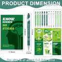 Geyee 24 Pcs Mini Mental Health Awareness Notepads and Pens Bulk Mental Health Awareness Items Gifts Stop The Stigma Notebooks Green Ribbon Ballpoint Pens for Classroom Home Office Charity Favors