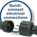 Aquascape 84022 12 Volt with Quick Connects 6-Way Lighting Splitter Black