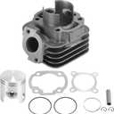 Motoforti Racing Scooter Cylinder Big Bore Kit with 10mm Piston Pin for Yamaha Jog Zuma 2 Stroke 50cc for Minarelli 1E40QMB Engine 70cc