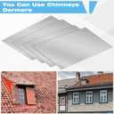 Therwen 20 Pcs 5 x 7 Inch Flashing Aluminum Sheet Roof Flashing Metal Roof for Shed Weatherproofing Areas Around Chimneys or Skylights (Silver)