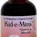 Christopher's Original Formulas Kid-E-Mins Vitamins & Minerals, Natural Orange Flavor, Kids Liquid Multivitamin, 2 oz