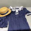 fun shack Victorian Dress Old Time Bathing Suit Women, Victorian Costume Women, Women's Fancy Dress Costume (XX-Large, Blue)