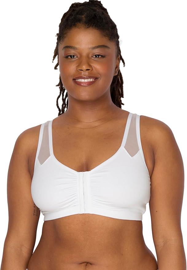 Fruit of the Loom Women's Comfort Front Close Sport Bra with Mesh Straps (42)