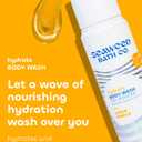 Seaweed Bath Co. Hydrate Body Wash - Citrus Vanilla - Foaming Shower Gel Cleanser with Natural Ingredients - Vegan, Paraben and Sulfate Free - For Women and Men - 12 oz