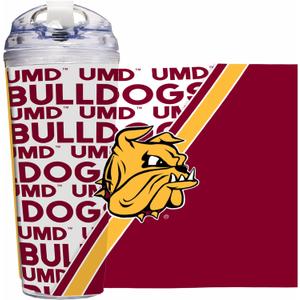 Rico Industries NCAA Standard 24oz Acrylic Tumbler with Hinged Lid, Officially Licensed Double Wall Tumbler with Straw